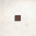 Winckelmans Unglazed Brown 5 x 5cm Dot porcelain tile face