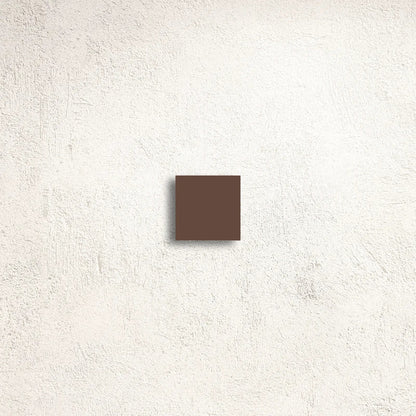 Winckelmans Unglazed Brown 5 x 5cm Dot porcelain tile face