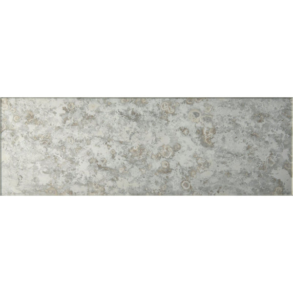 300mm Brick Antique Mirror White