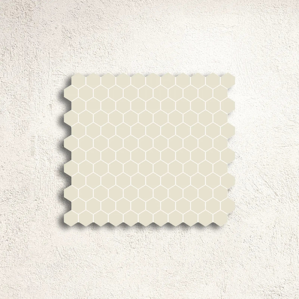 Winckelmans Unglazed White 5cm Mesh-Backed Mosaic 31.8 x 31.8cm porcelain mosaic face