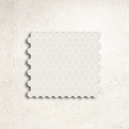 Winckelmans Unglazed Super White 5cm Mesh-Backed Mosaic 31.8 x 31.8cm porcelain mosaic face