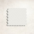Winckelmans Unglazed Super White 2.5cm Hexagon Mesh-Backed Mosaic 29.5 x 28cm porcelain mosaic face