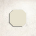 Winckelmans Unglazed White 15 x 15cm Octagon unglazed porcelain tile face