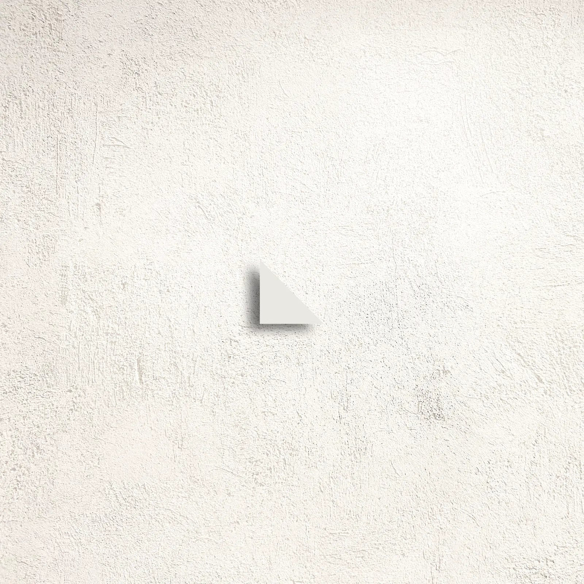 Winckelmans Unglazed Super White 3.5 x 3.5 x 5cm Triangle porcelain tile face
