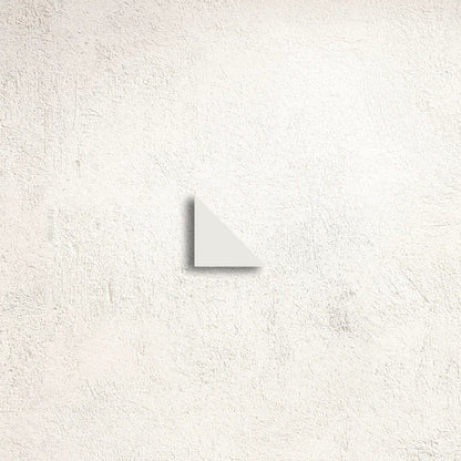 Winckelmans Unglazed Super White 3.5 x 3.5 x 5cm Triangle porcelain tile face