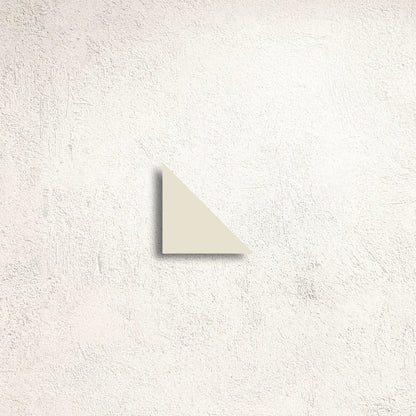Winckelmans Unglazed White 7 x 7 x 10cm Triangle Porcelain Tile - thumbnail 2