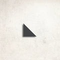 Winckelmans Unglazed Black 7 x 7 x 10cm Triangle unglazed porcelain tile face