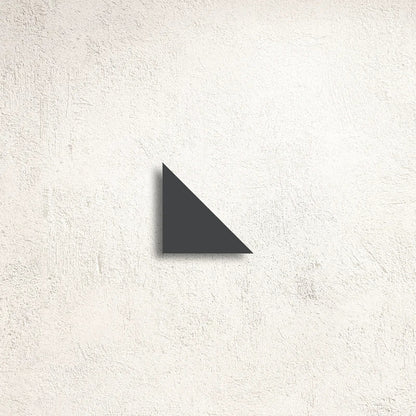 Winckelmans Unglazed Black 7 x 7 x 10cm Triangle Porcelain Tile - thumbnail 2