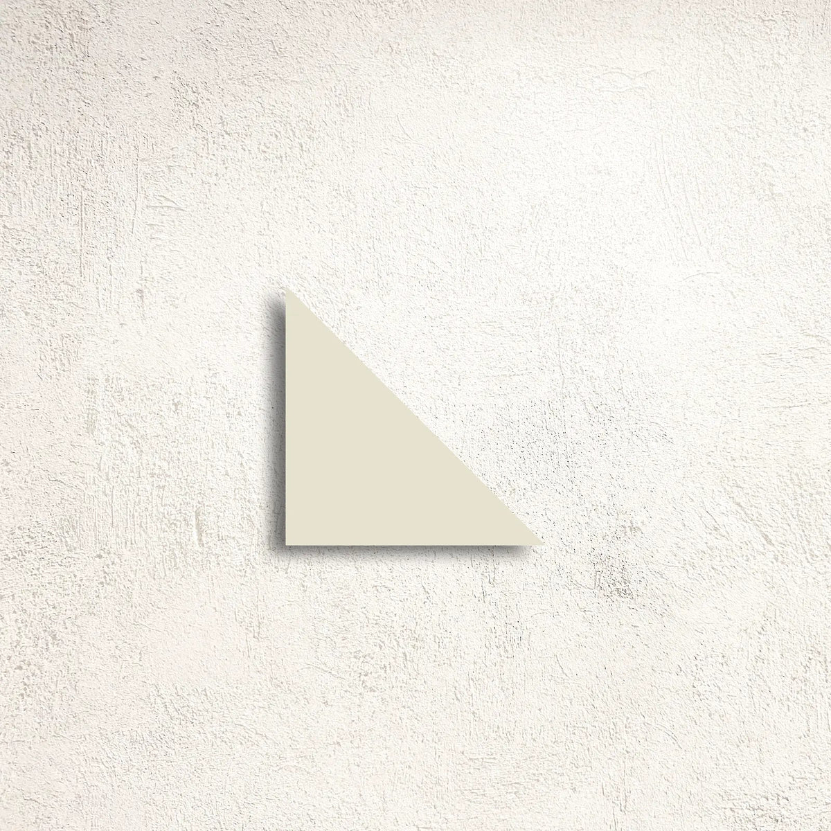 Winckelmans Unglazed White 10 x 10 x 14cm Triangle unglazed porcelain tile face