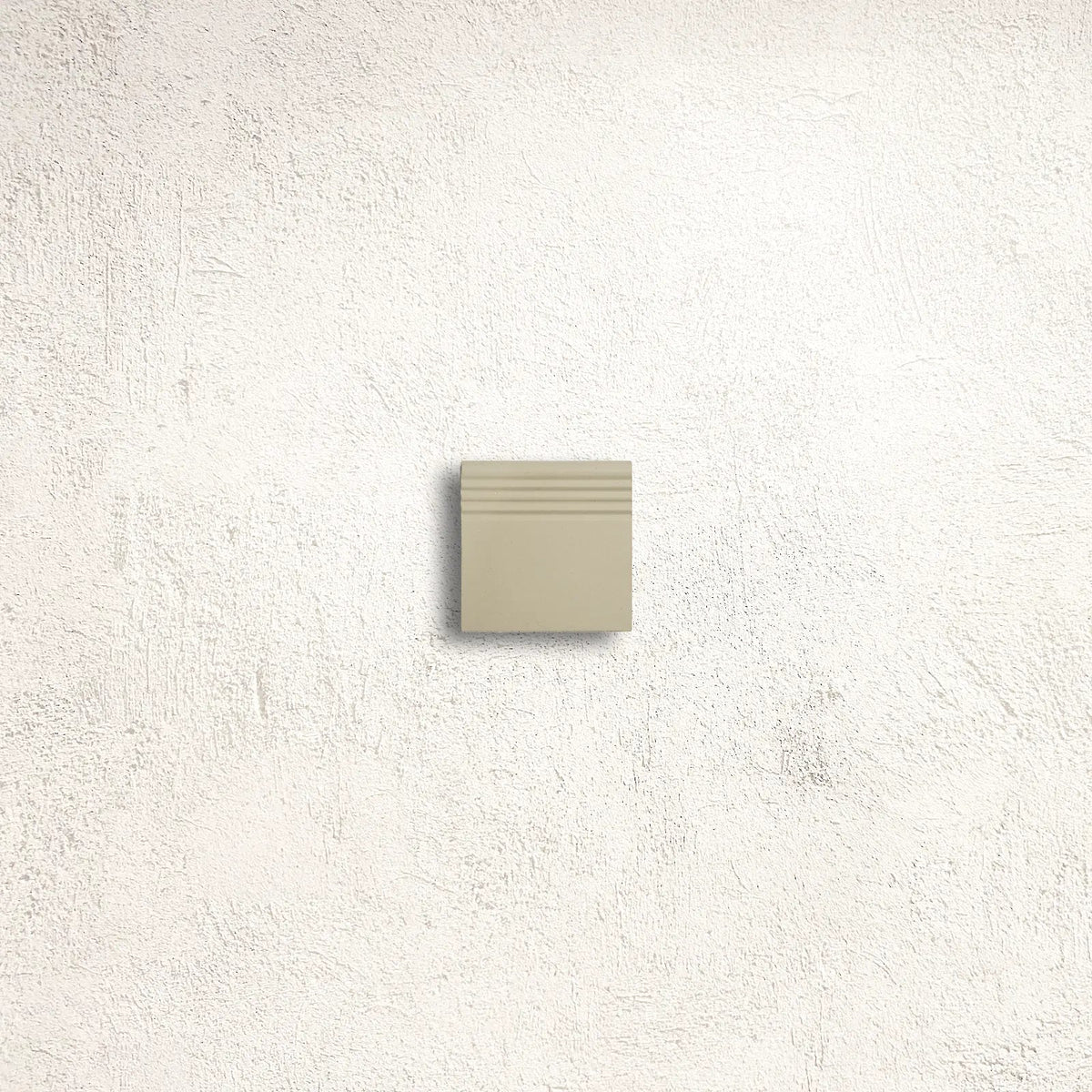 Winckelmans Unglazed White 5 x 5cm Step Edge Strip porcelain mosaic face