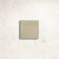 Winckelmans Unglazed White Flat Step Edge 10 x 10cm porcelain tile face