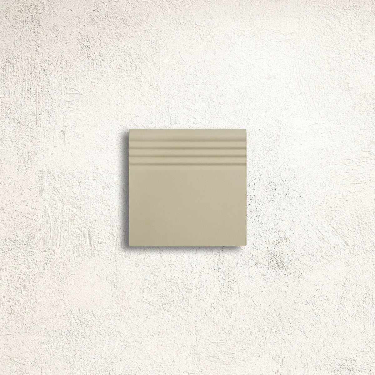 Winckelmans Unglazed White Flat Step Edge 10 x 10cm porcelain tile face