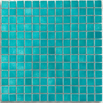 Harmonie Cipango 25 x 25mm crystal porcelain mosaic sheet face in golden yellow gloss