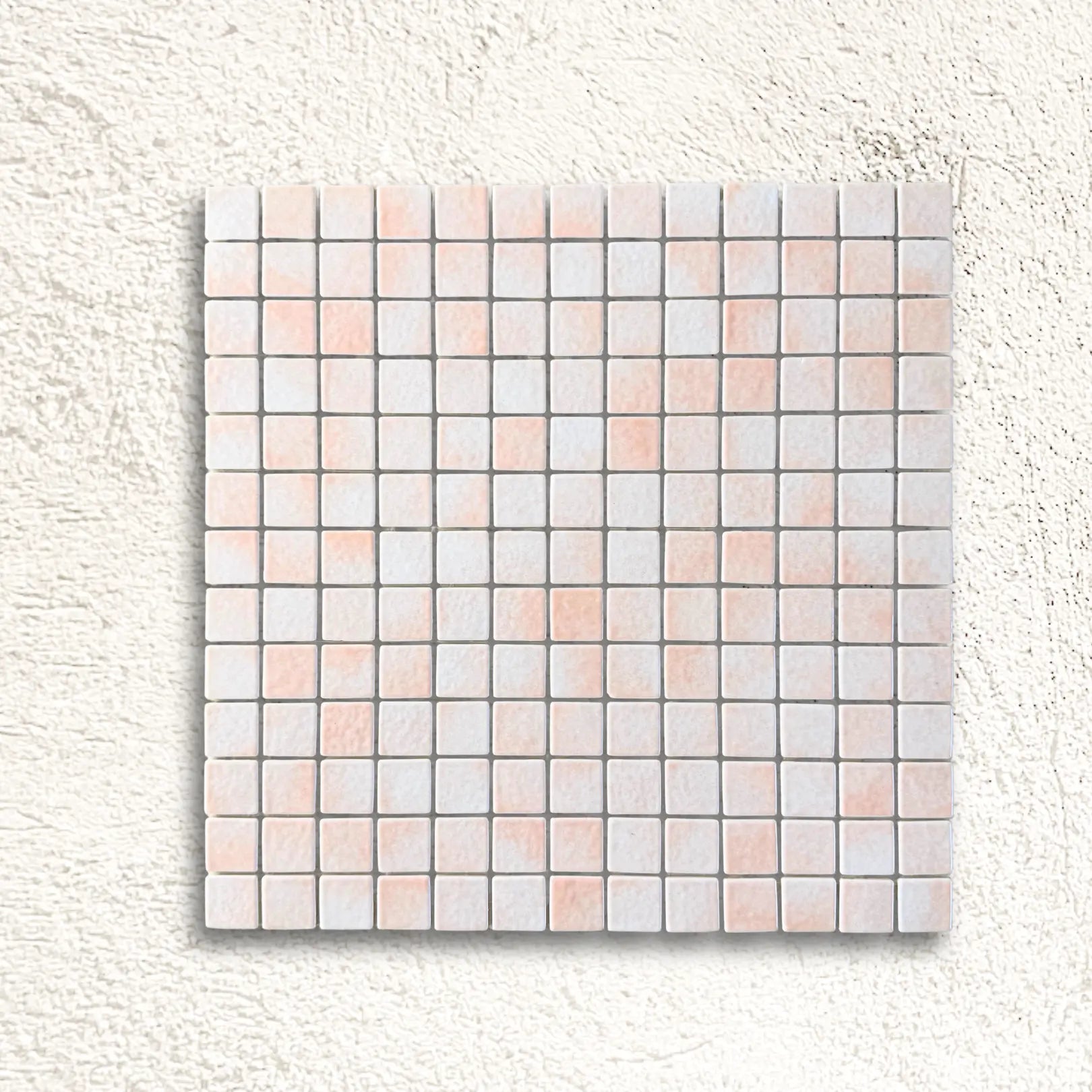 Harmonie Orcade 25 x 25mm crystal porcelain mosaic sheet face in cool blue gloss