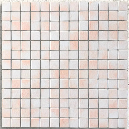 Harmonie Orcade 25 x 25mm crystal porcelain mosaic sheet face in cool blue gloss