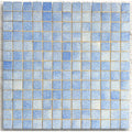 Harmonie Lavande 25 x 25mm crystal porcelain mosaic sheet face in soft lavender purple gloss