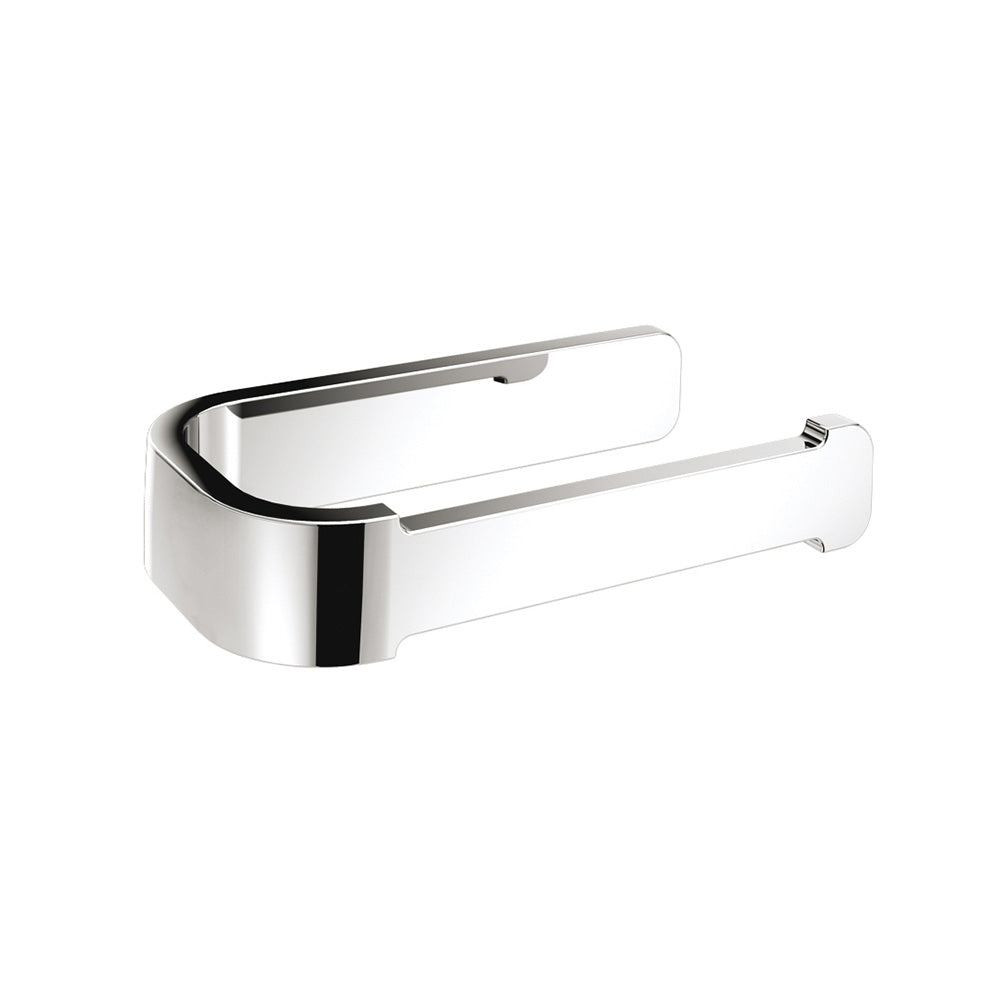 Outline Open Toilet Roll Holder in Chrome - Origins Living