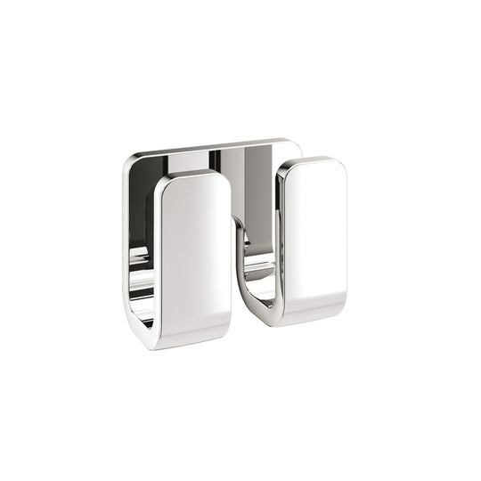Outline Double Robe Hook in Chrome - Origins Living
