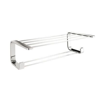 Outline Double Towel Rack in Chrome - Origins Living
