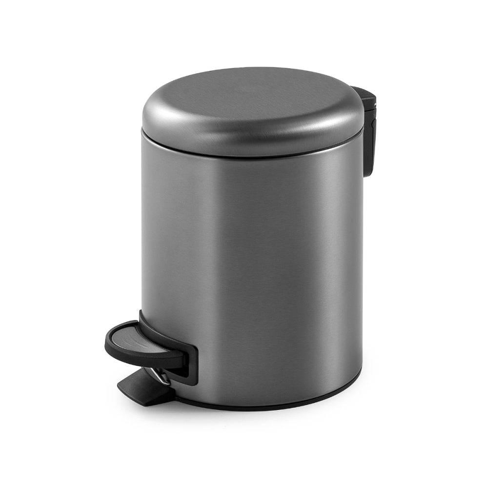 Potty Pedal Bin 5L in Gunmetal - Origins Living, view 2