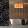 Arena Carbon 60x120cm carbon marble-effect porcelain floor and wall setting