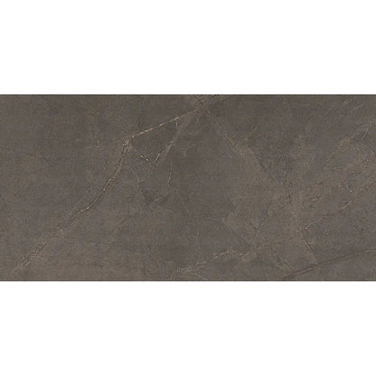 Adria Mocha 30x60cm matt stone effect porcelain tile face detail