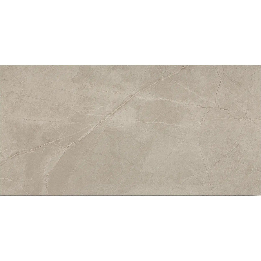 Adria Latte 30x60cm matt stone effect porcelain tile face detail