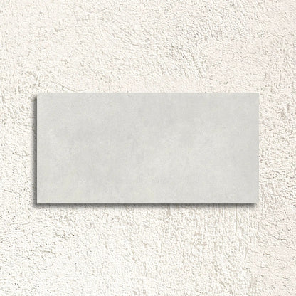 Eternity White 30 x 60cm glazed porcelain concrete-effect tile face