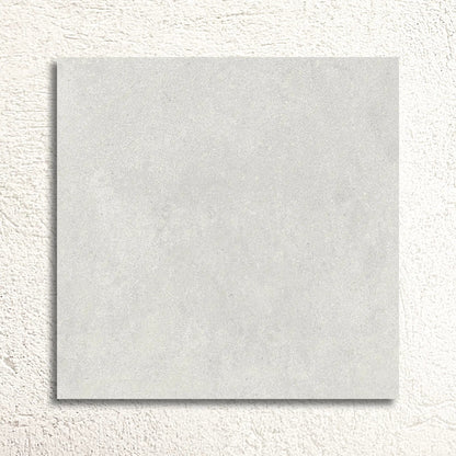 Eternity White 60 x 60cm glazed porcelain concrete-effect tile face