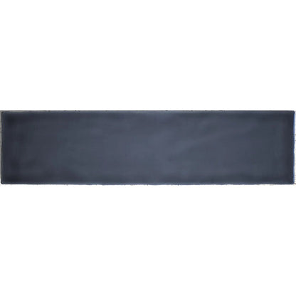 Belgravia Ocean Gloss deep blue ceramic tile face detail