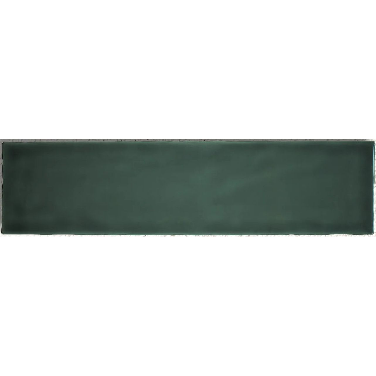Belgravia Verde Gloss deep green ceramic tile face detail