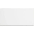 Metro White Gloss Flat 10 x 20cm glazed ceramic metro tile face