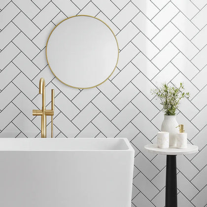 White Gloss Flat 10 x 20cm