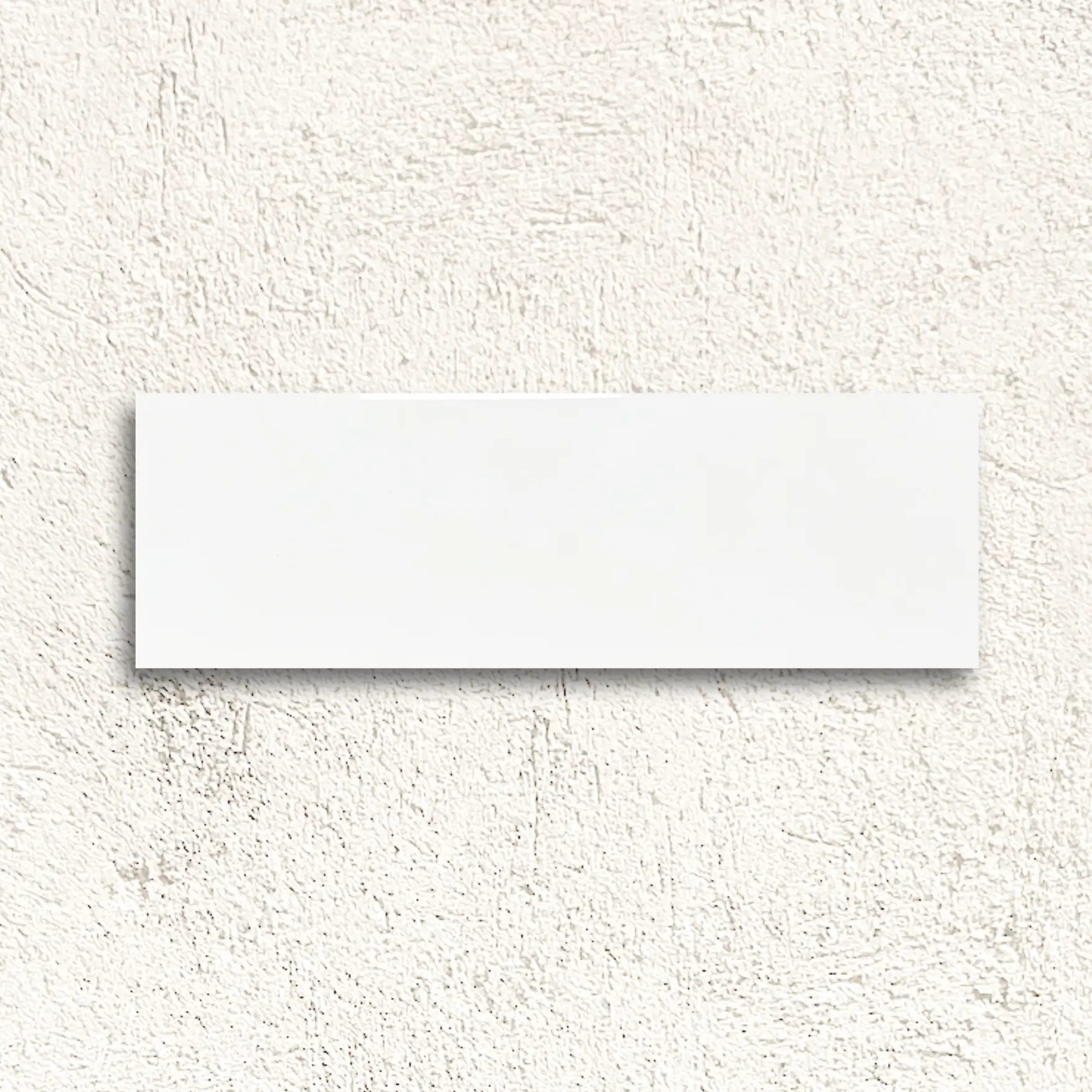 Metro Plus White Gloss Flat 10 x 30cm glazed ceramic metro tile face