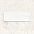 Metro Plus White Gloss Flat 10 x 30cm glazed ceramic metro tile face