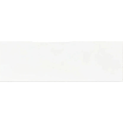 Metro Plus White Gloss Flat 10 x 30cm glazed ceramic metro tile face