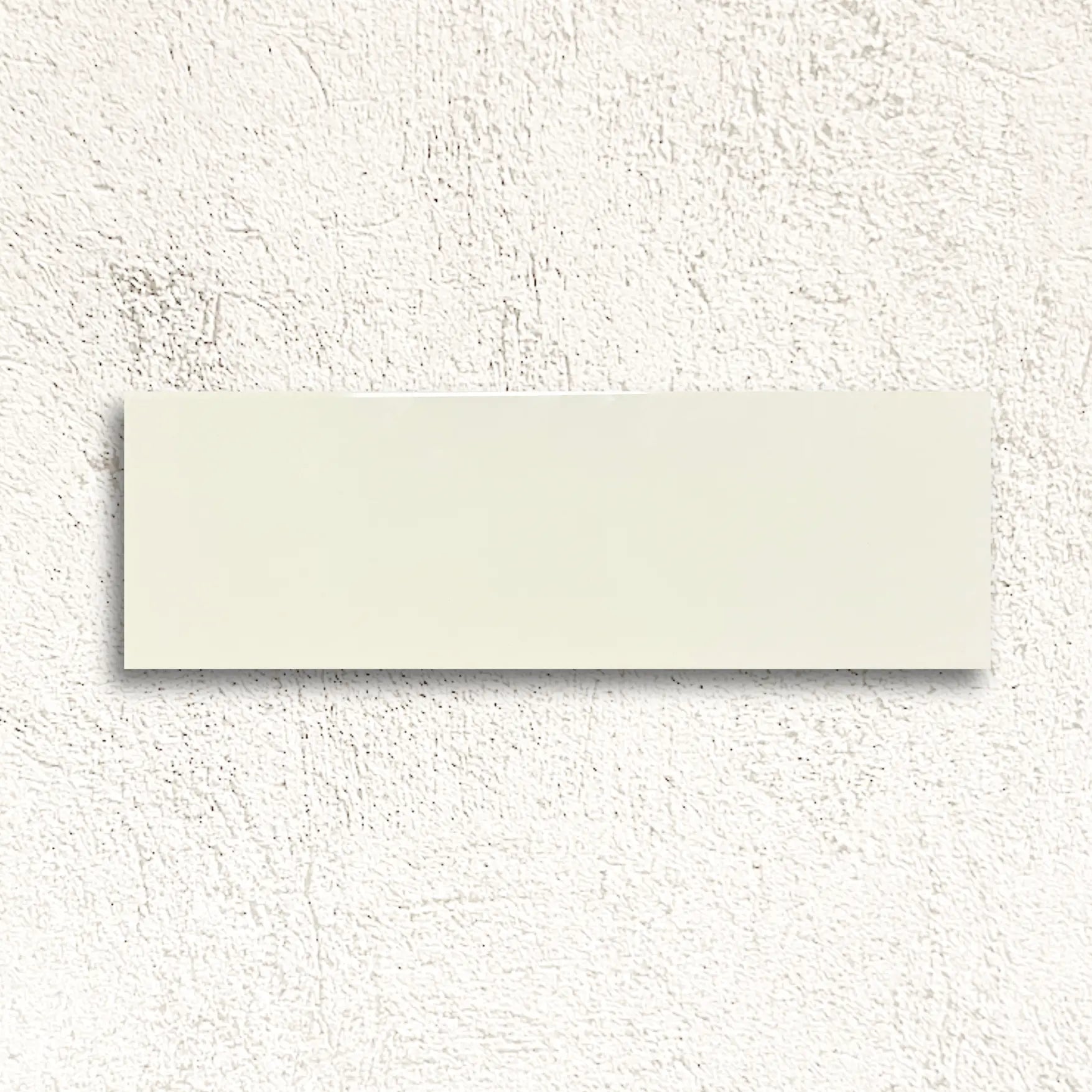 Metro Plus Cream Gloss Flat 10 x 30cm glazed ceramic metro tile face