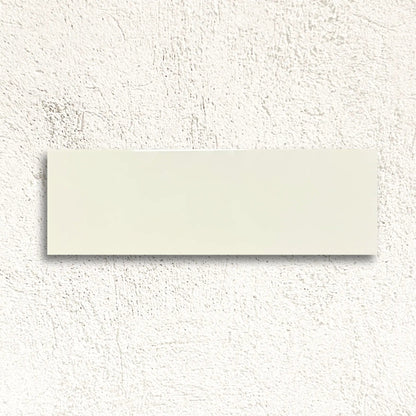 Metro Plus Cream Gloss Flat 10 x 30cm glazed ceramic metro tile face