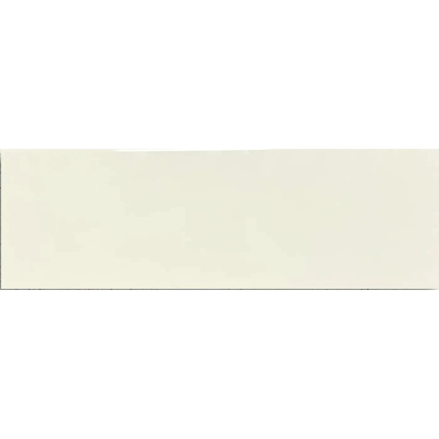 Metro Plus Cream Gloss Flat 10 x 30cm glazed ceramic metro tile face