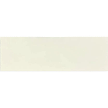 Metro Plus Cream Gloss Flat 10 x 30cm glazed ceramic metro tile face