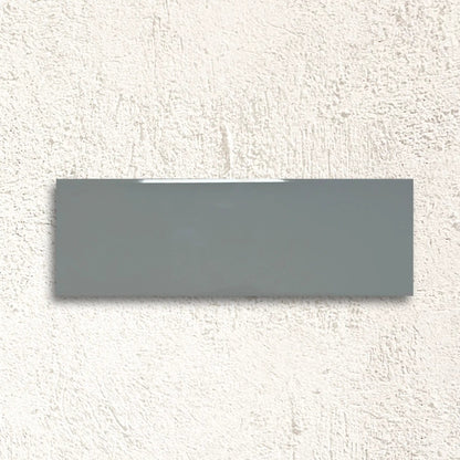 Metro Plus Grey Gloss Flat 10 x 30cm glazed ceramic metro tile face