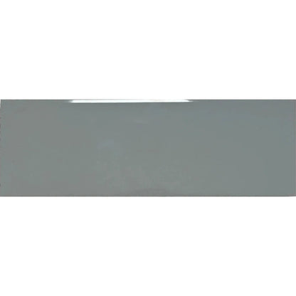 Metro Plus Grey Gloss Flat 10 x 30cm glazed ceramic metro tile face