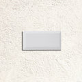 Metro White Matt Bevelled 10 x 20cm glazed ceramic metro tile face