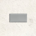 Metro Grey Gloss Bevelled 10 x 20cm glazed ceramic metro tile face