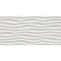 White wavy textured 3d dune white matt wall panel with a matte finish for decorative interior use