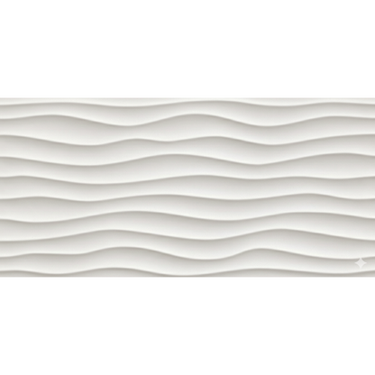 White wavy textured 3d dune white matt wall panel with a matte finish for decorative interior use
