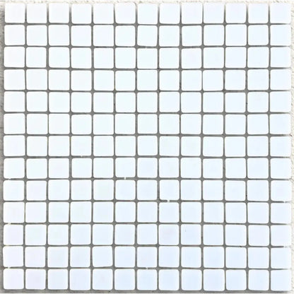 Niebla White 33.3 x 33.3cm glass mosaic tile face