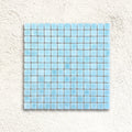 Niebla Foggy Aqua 33.3 x 33.3cm glass mosaic tile face
