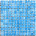 Niebla Foggy Light Blue 33.3 x 33.3cm glass mosaic tile face