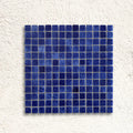 Niebla Foggy Dark Blue 33.3 x 33.3cm glass mosaic tile face